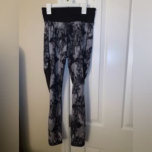 Adidas black and grey printed leggings